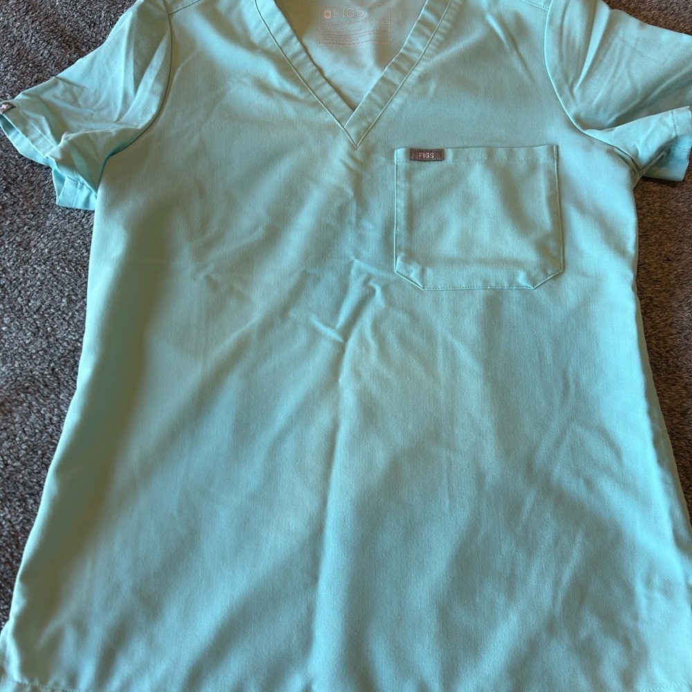 Figs Aquamarine Scrub Set Size Sm